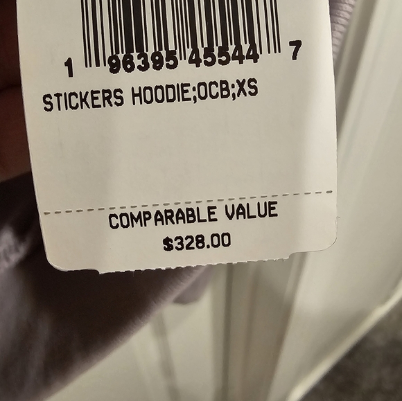 NWT Coach Women's Light Purple Sticker Hoodie Size--XS - Picture 10 of 10